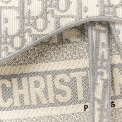 Christian Dior Oblique Embroidered Saddle Bag Gray 8 of 10