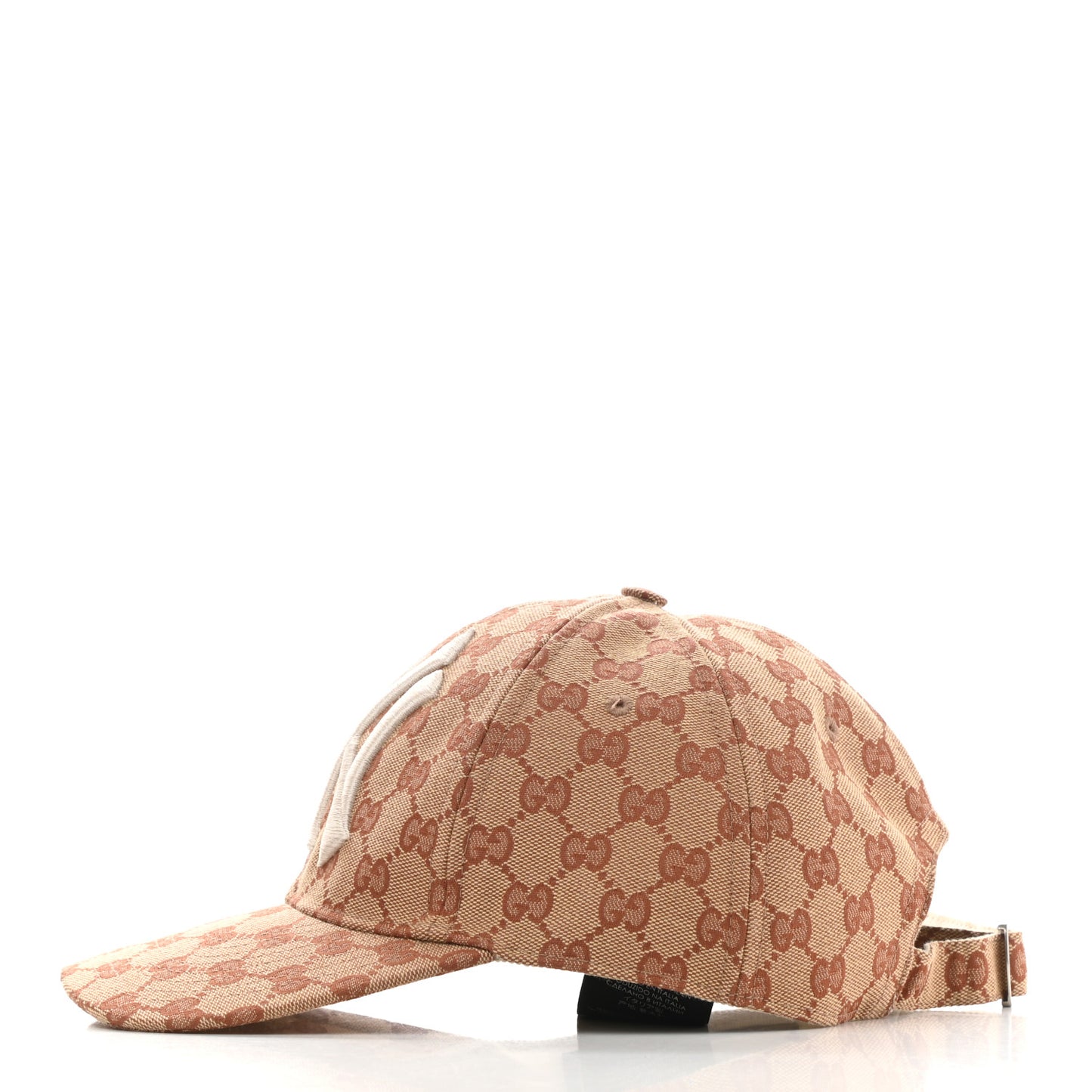 X MLB Monogram NY Yankees Baseball Hat 57-61 Beige Ruggine