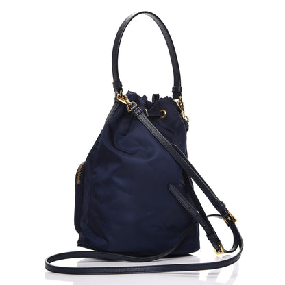 Prada Re-Nylon Saffiano Mini Bucket Crossbody Bag Baltico 3 of 7
