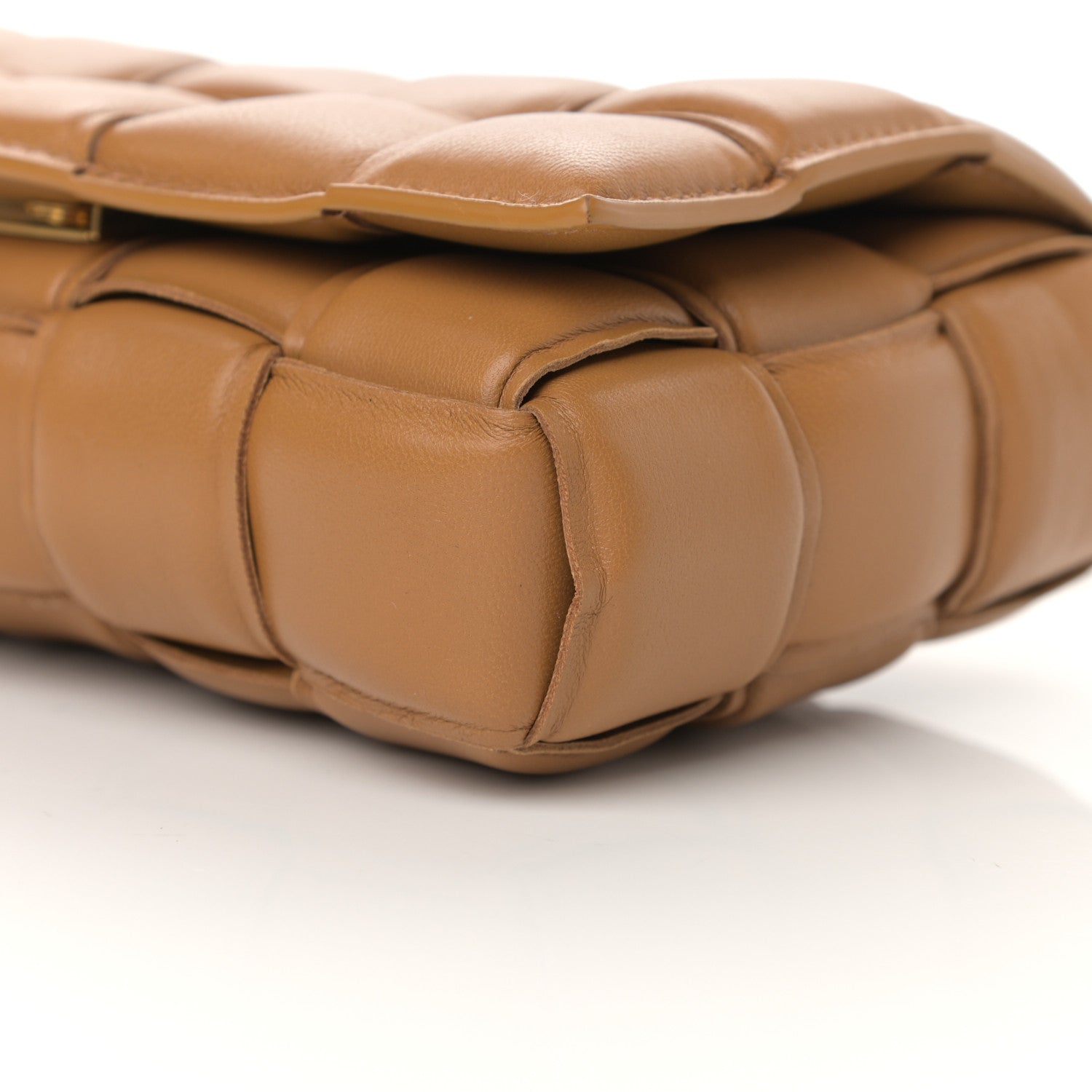 Bottega Veneta Nappa Maxi Intreccio Padded Cassette Crossbody Bag Caramel 9 of 11