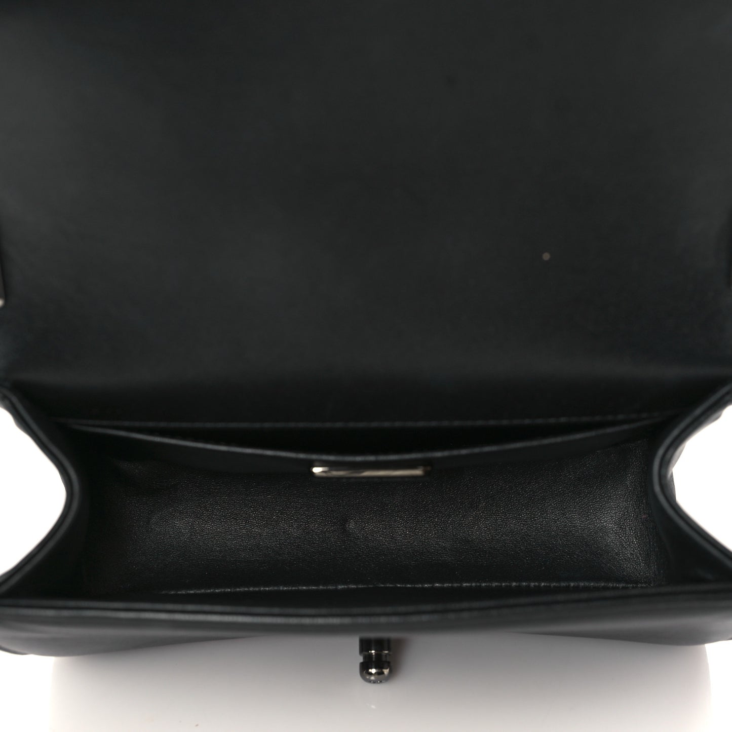 Galuchat Stingray Small Boy Flap Black Silver