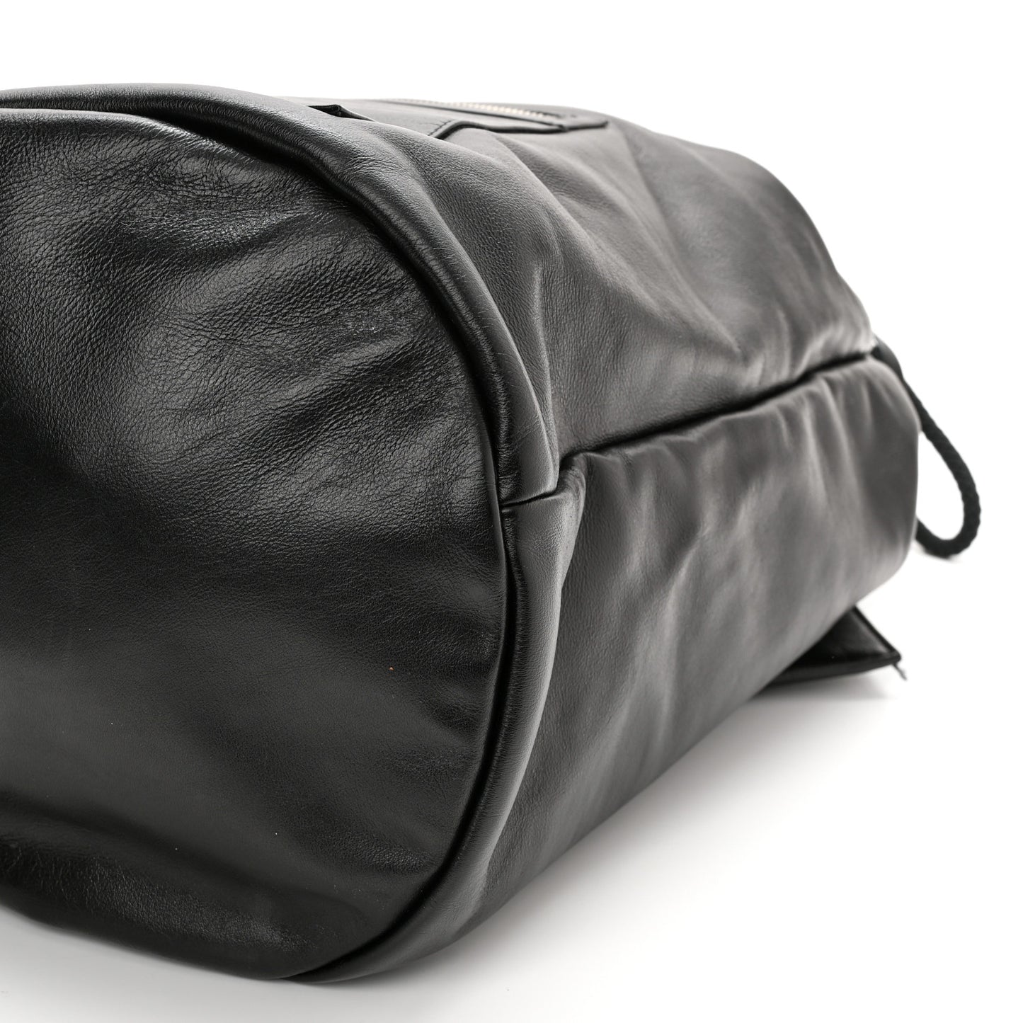 Smooth Calfskin City Sailor Drawstring Backpack Black