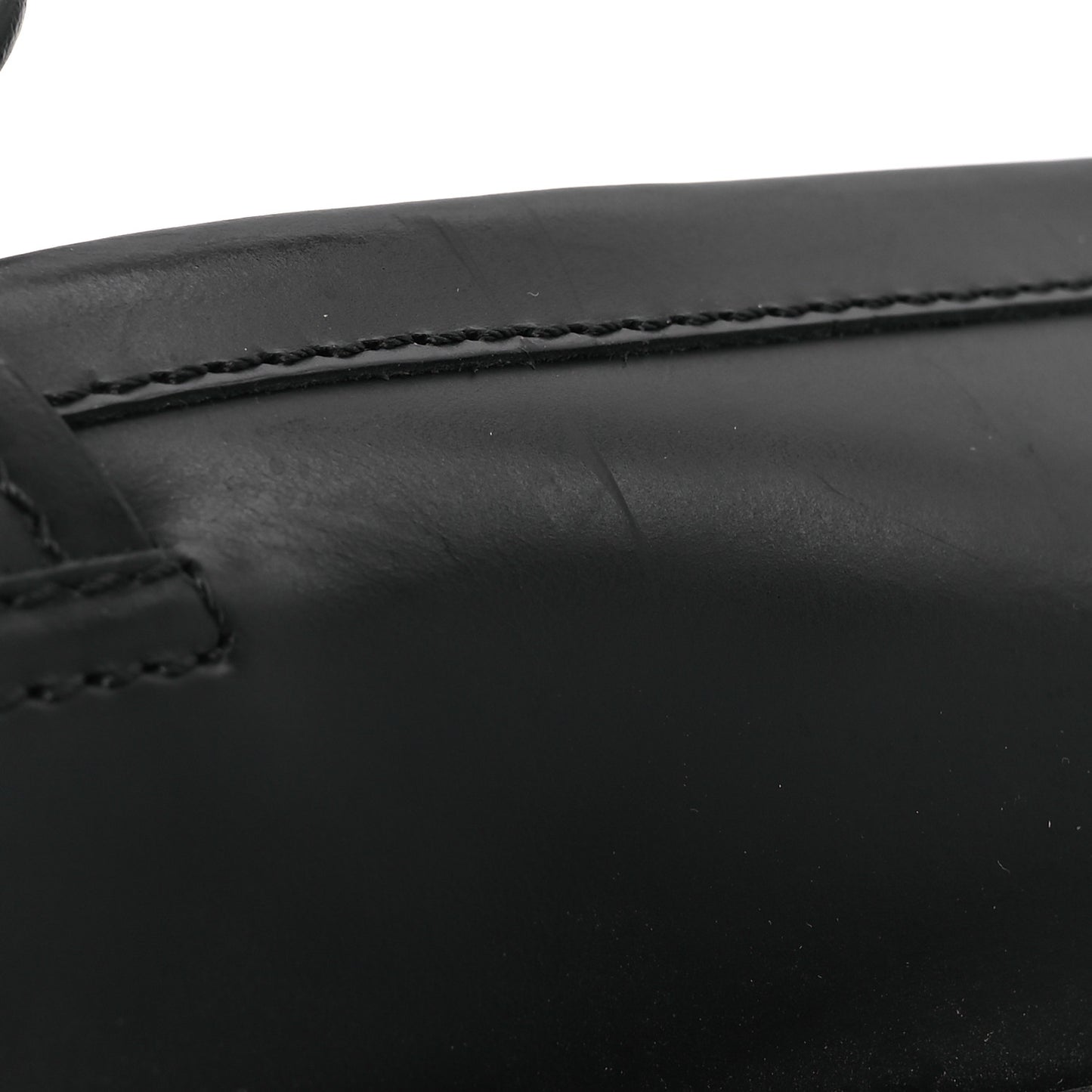Calfskin Tassel Mens Loafers 43.5 Black