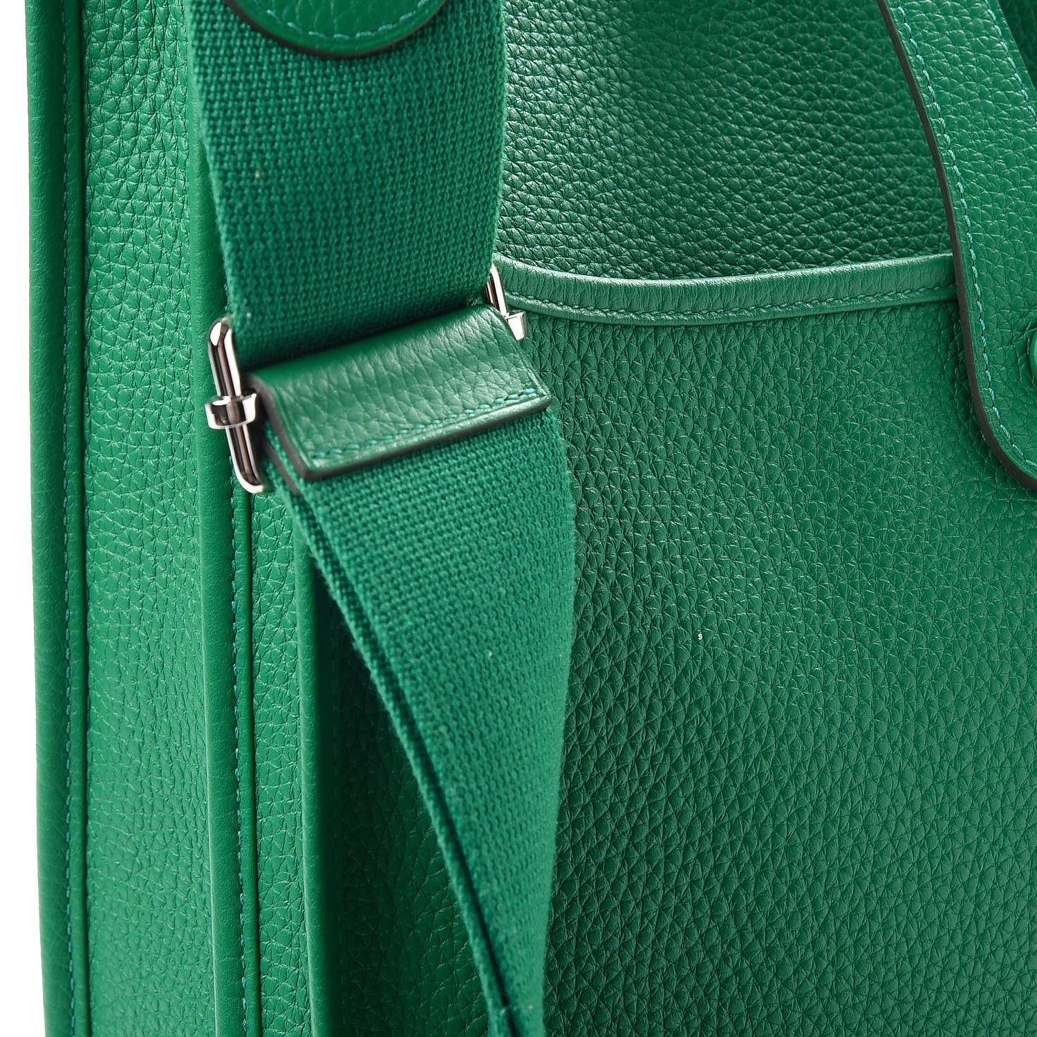 Hermes Taurillon Clemence Evelyne III GM Vert Vertigo 8 of 8