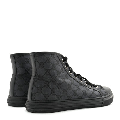 Gucci Monogram Mens High Top Sneakers 9 Black 4 of 12