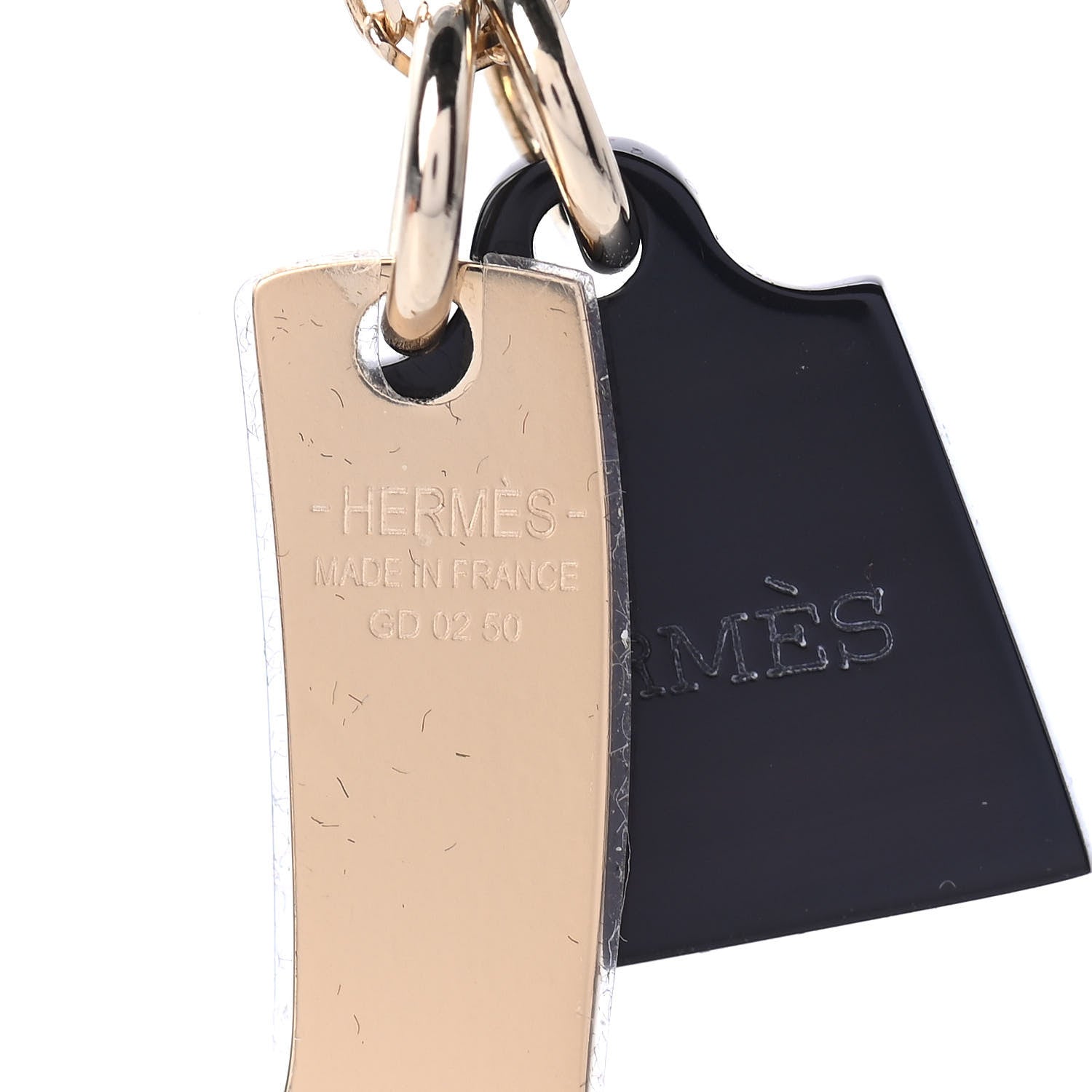 Hermes Permabrass Buffalo Horn Amulette Maroquinier PM Pendant Necklace 4 of 4
