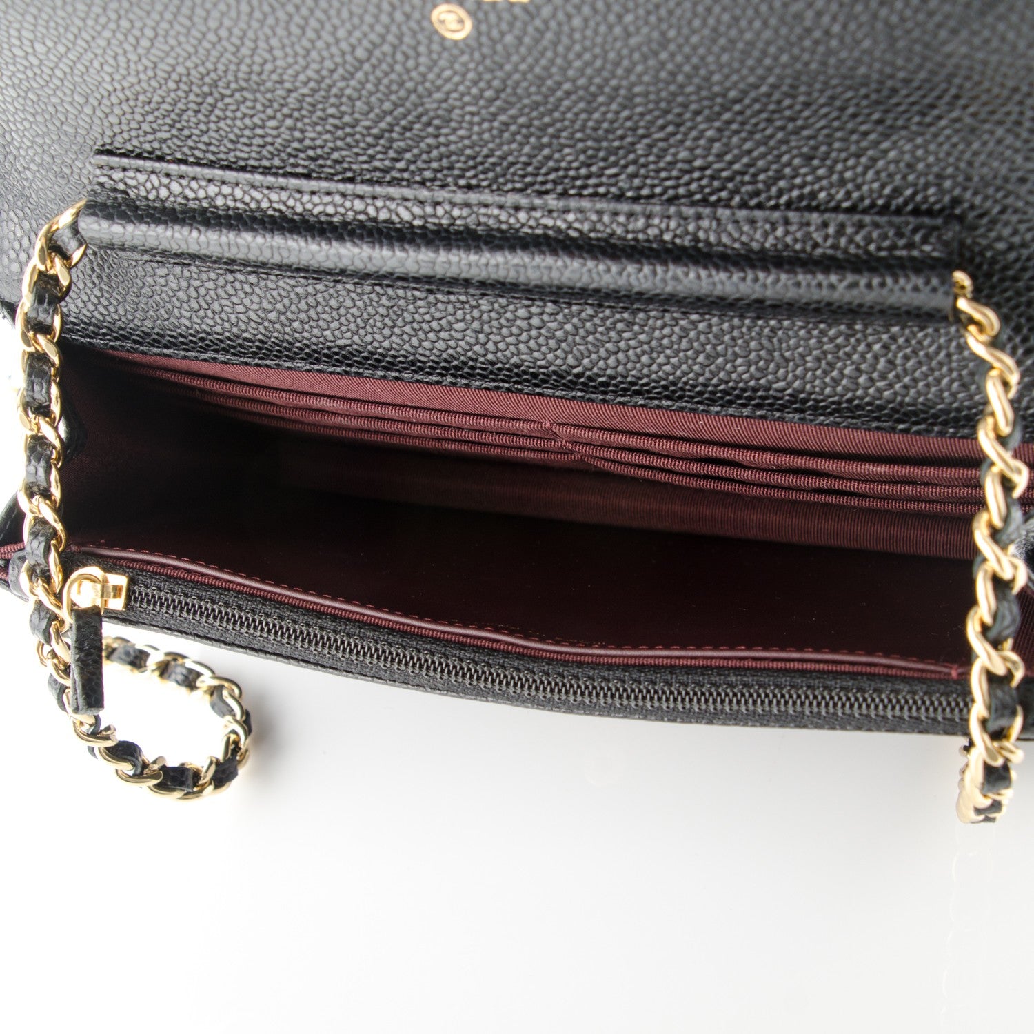 Chanel Caviar Quilted Wallet On Chain WOC Black 5 of 8