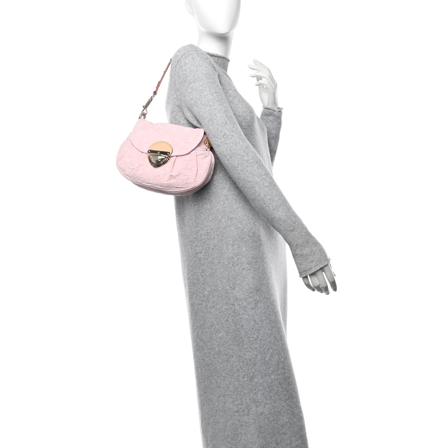 Louis Vuitton Monogram Denim Sunset Washed Pink 2 of 9