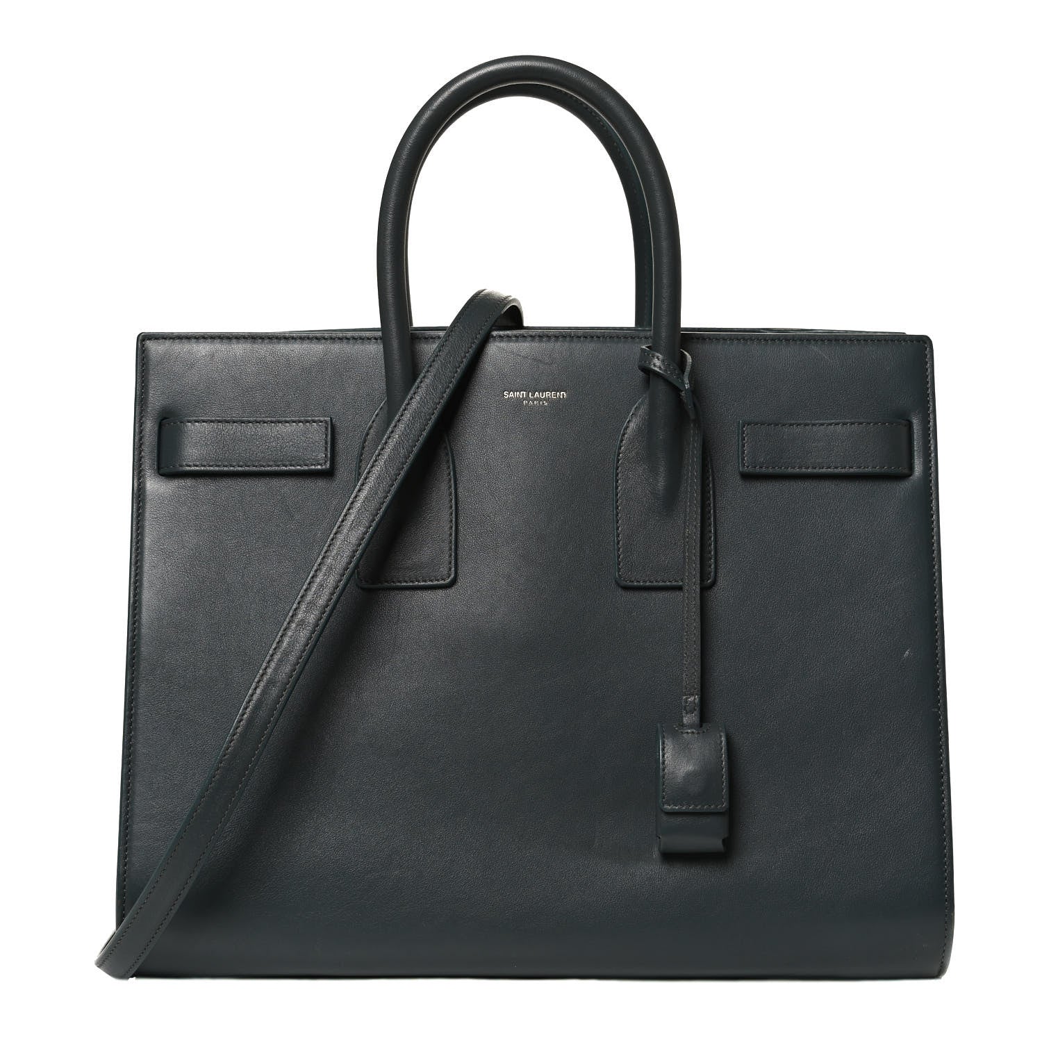 Saint Laurent Calfskin Small Sac De Jour Dark Green 1 of 10
