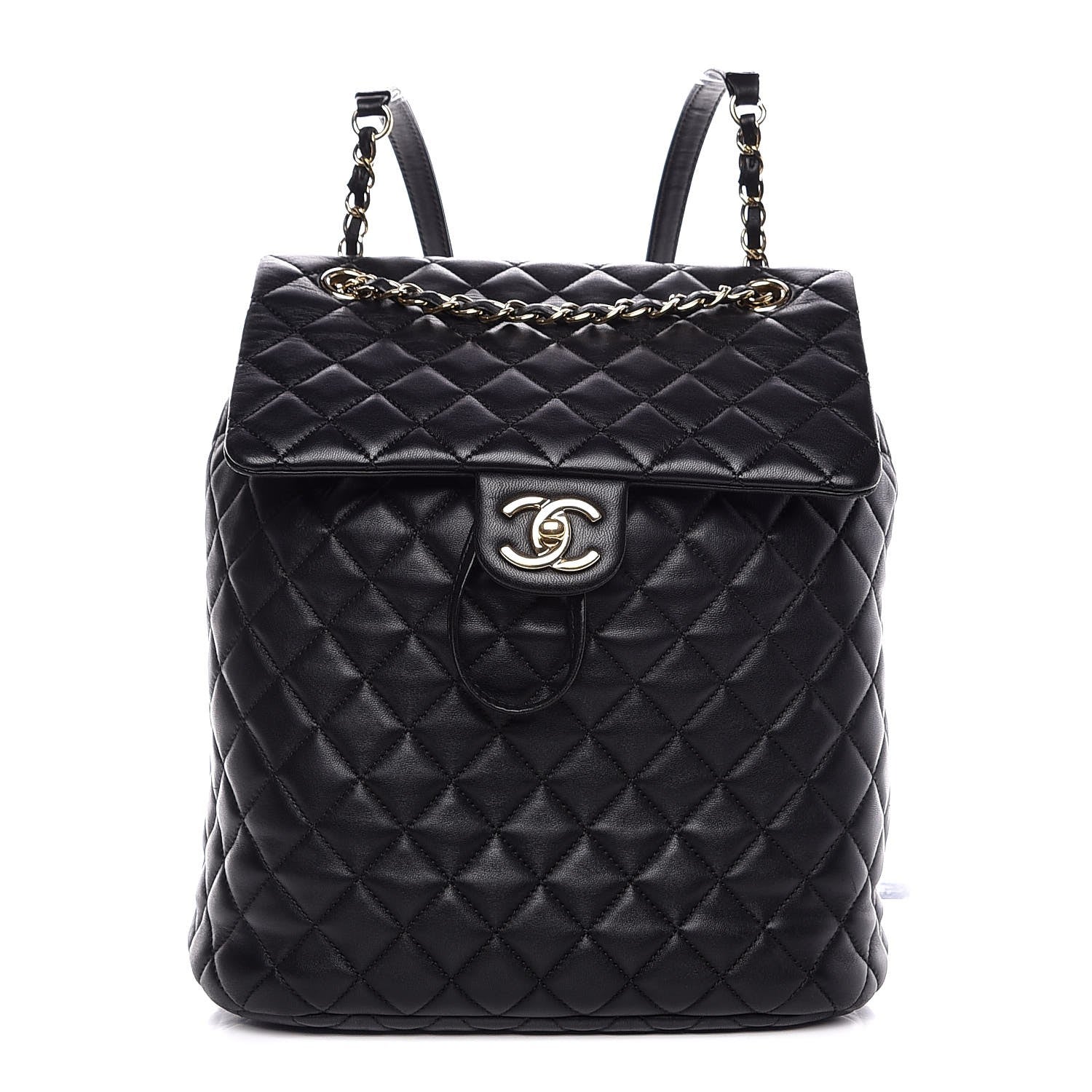 Chanel Lambskin Quilted Large Urban Spirit Backpack Black 1 of 7