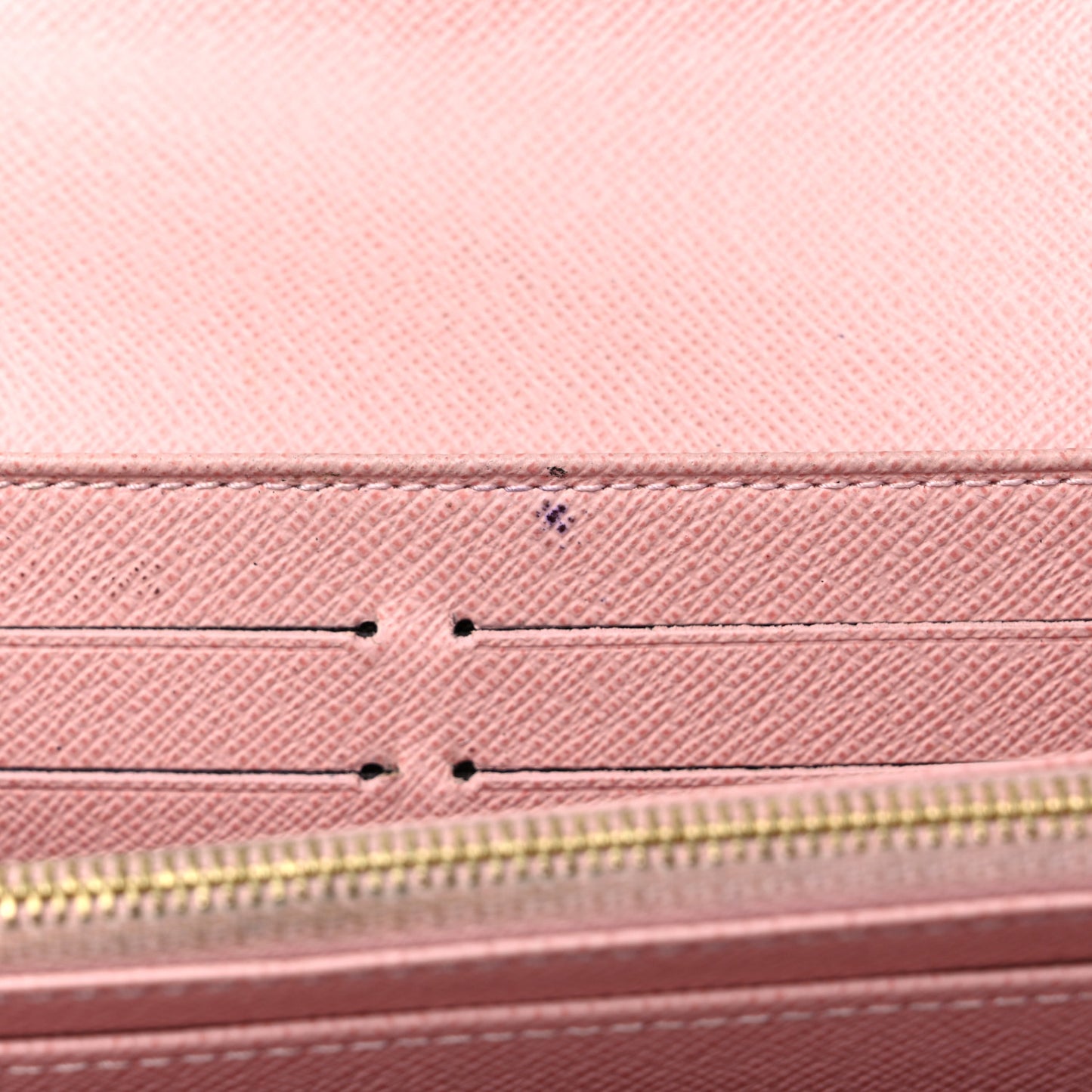 Damier Ebene Sarah Wallet NM Rose Ballerine