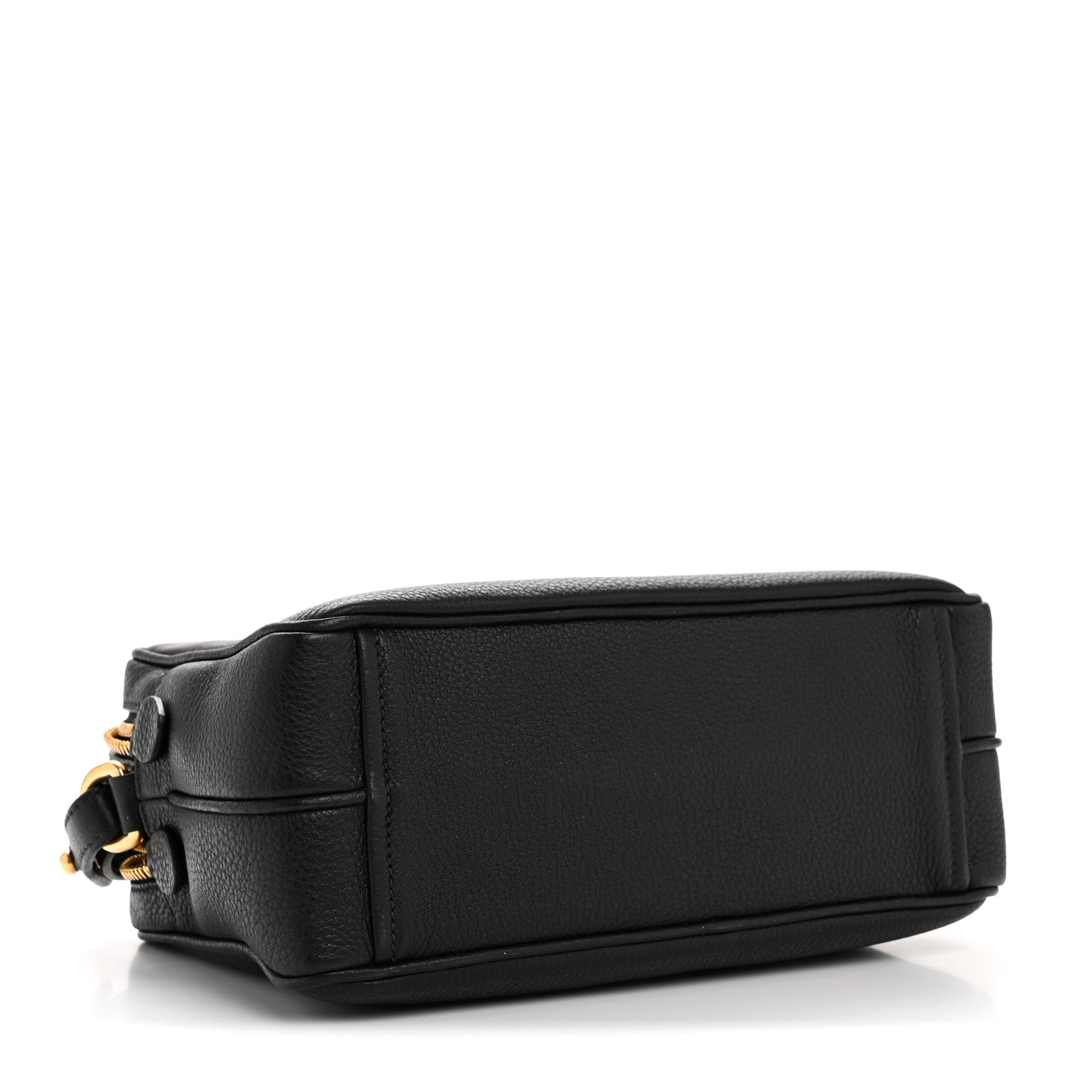 Prada Vitello Daino Medium Double Zip Shoulder Bag Black 1812042