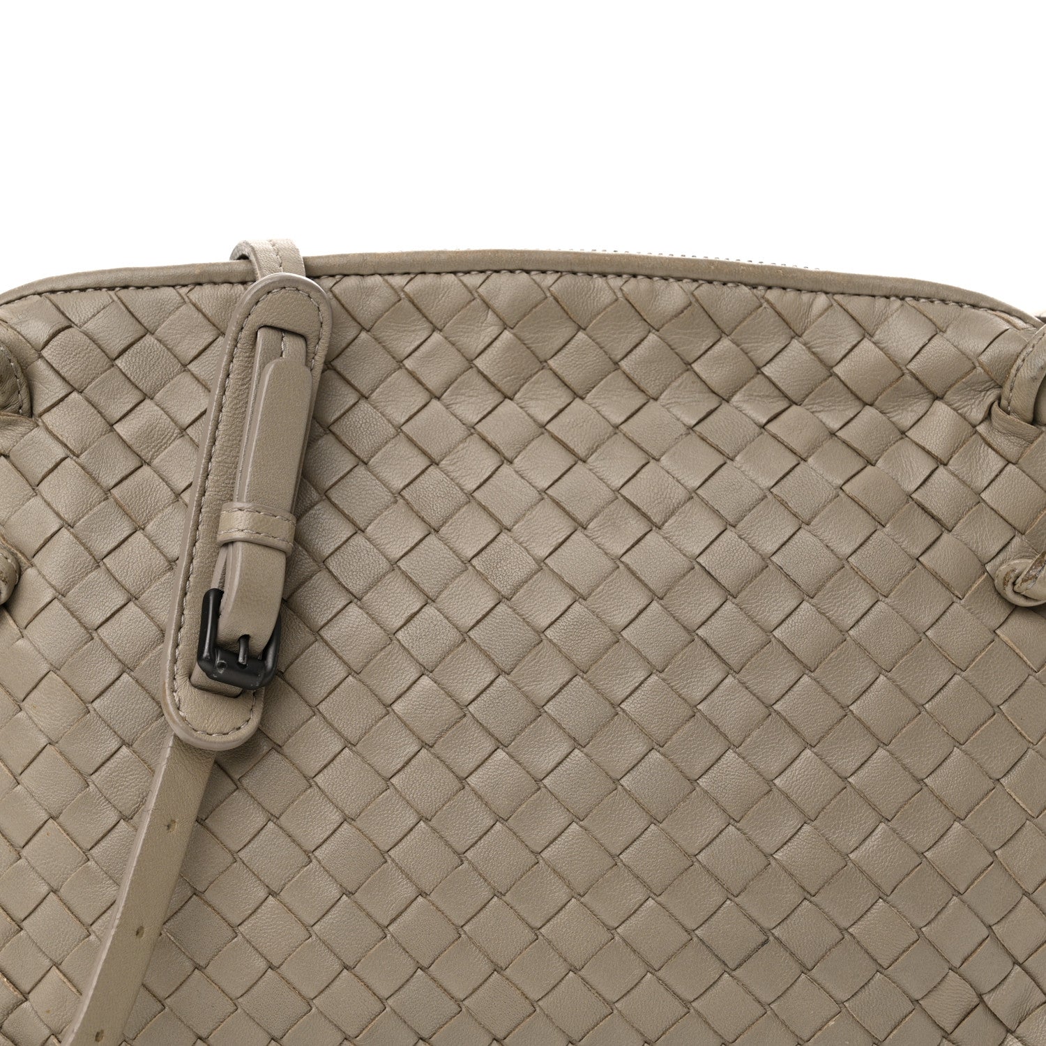 Bottega Veneta Nappa Intrecciato Nodini Crossbody Messenger Steel 8 of 13