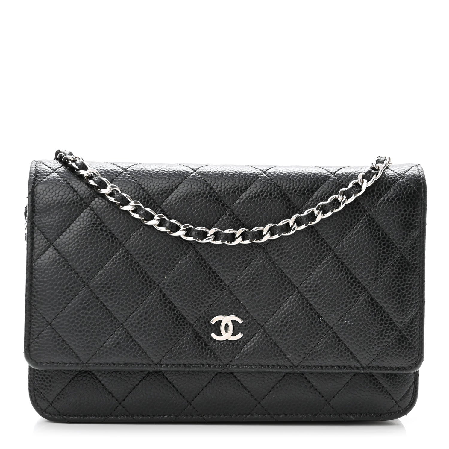 Chanel Caviar Quilted Wallet On Chain WOC Black 1 of 13