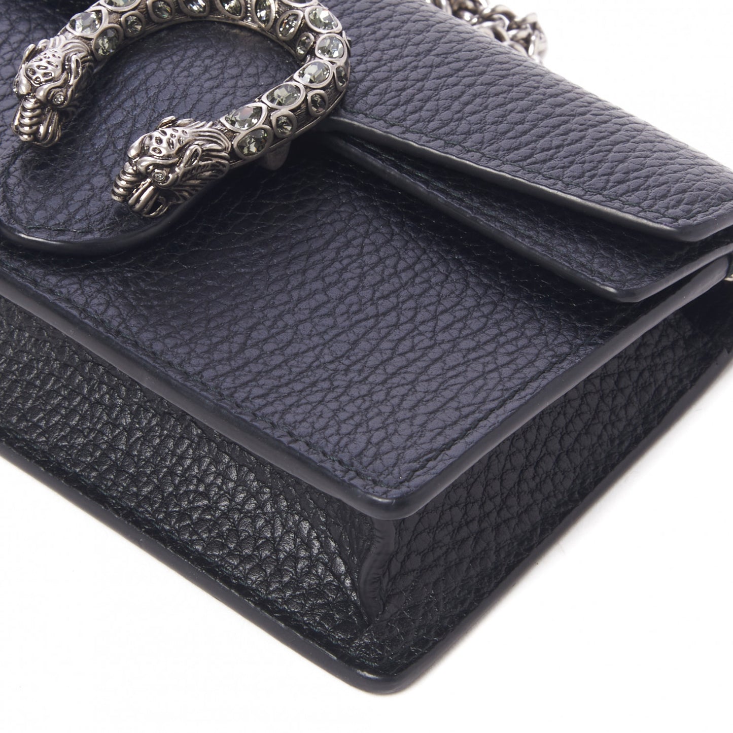 Calfskin Super Mini Dionysus Shoulder Bag Black