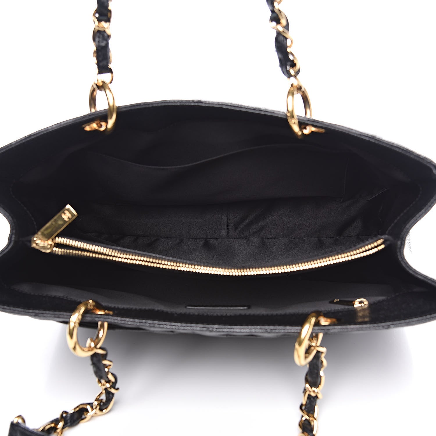 Chanel Caviar Quilted Grand Shopping Tote GST Black 5 of 11