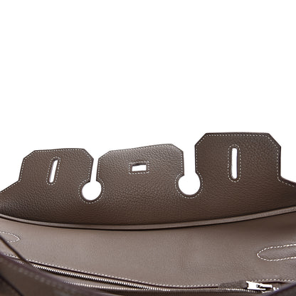 Hermes Taurillon Clemence Birkin 35 Etoupe 8 of 38