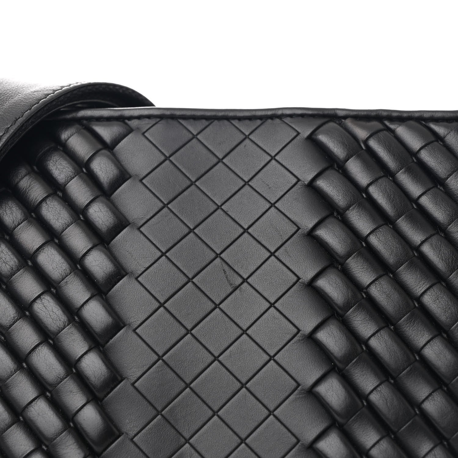 Bottega Veneta Nappa Intrecciato VN Crossbody Messenger Bag Black 8 of 11