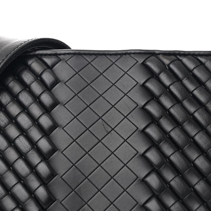 Bottega Veneta Nappa Intrecciato VN Crossbody Messenger Bag Black 8 of 11