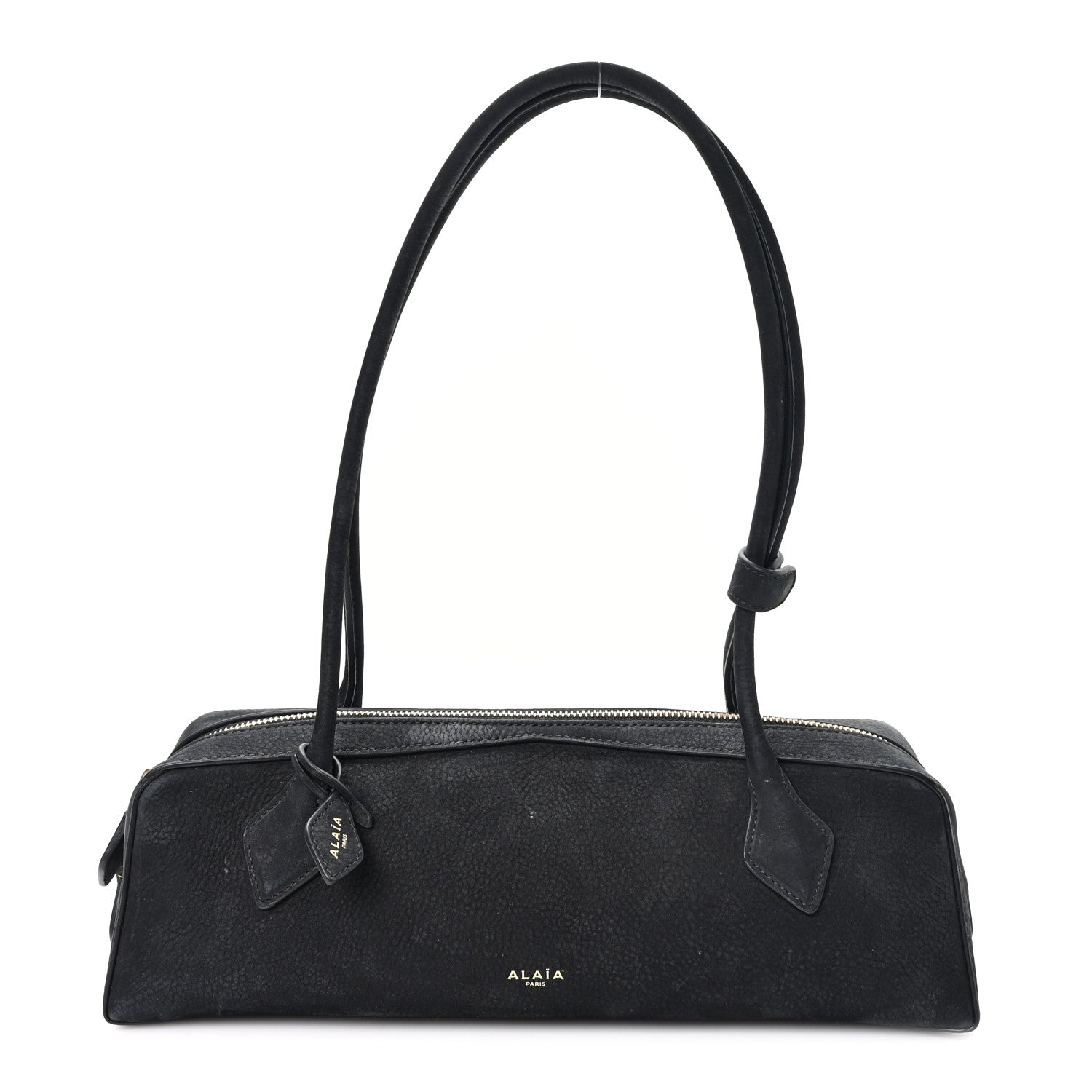 Alaia Nubuck Medium Le Teckel Bag Black Anthracite 1 of 10