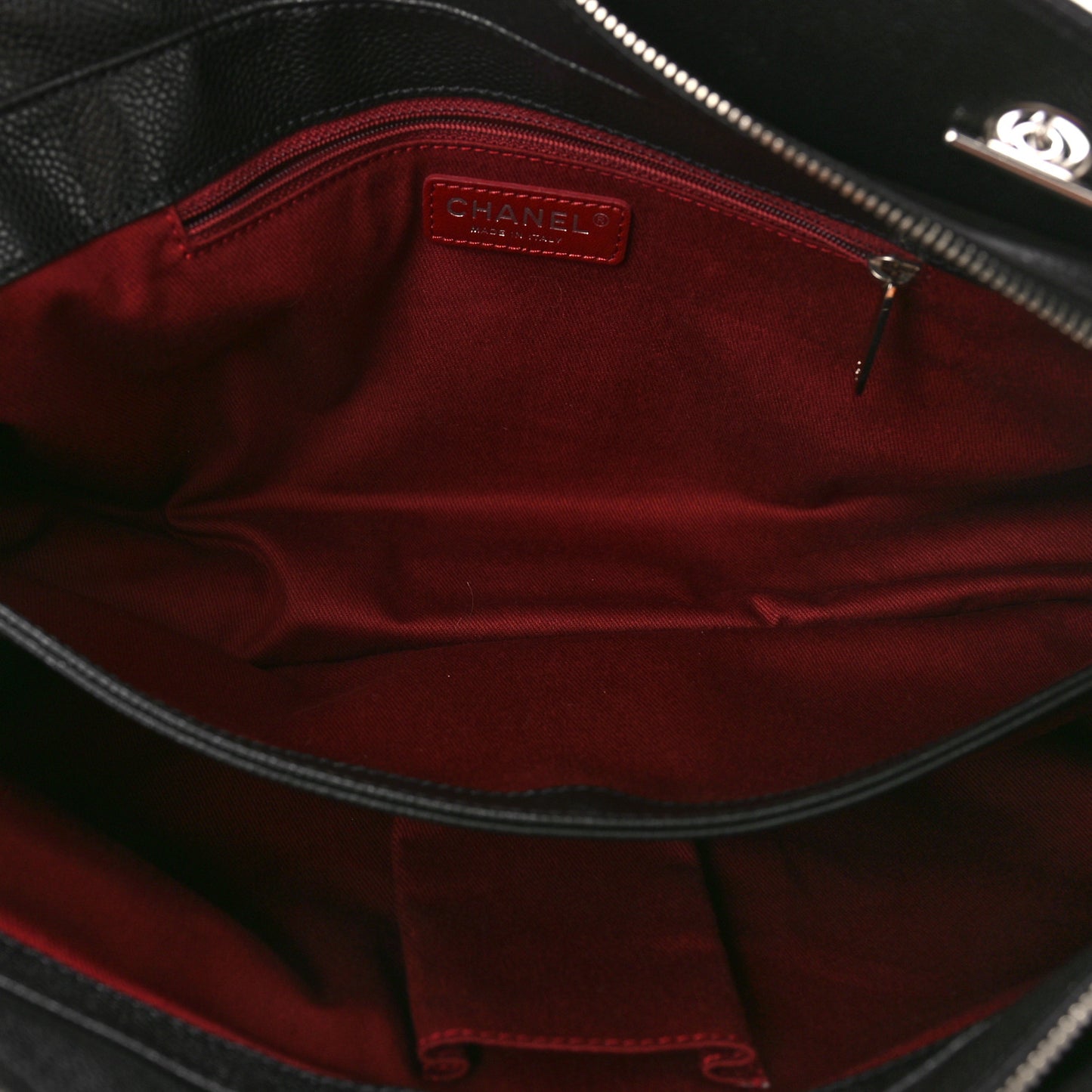 Caviar CC Timeless Shoulder Bag Black