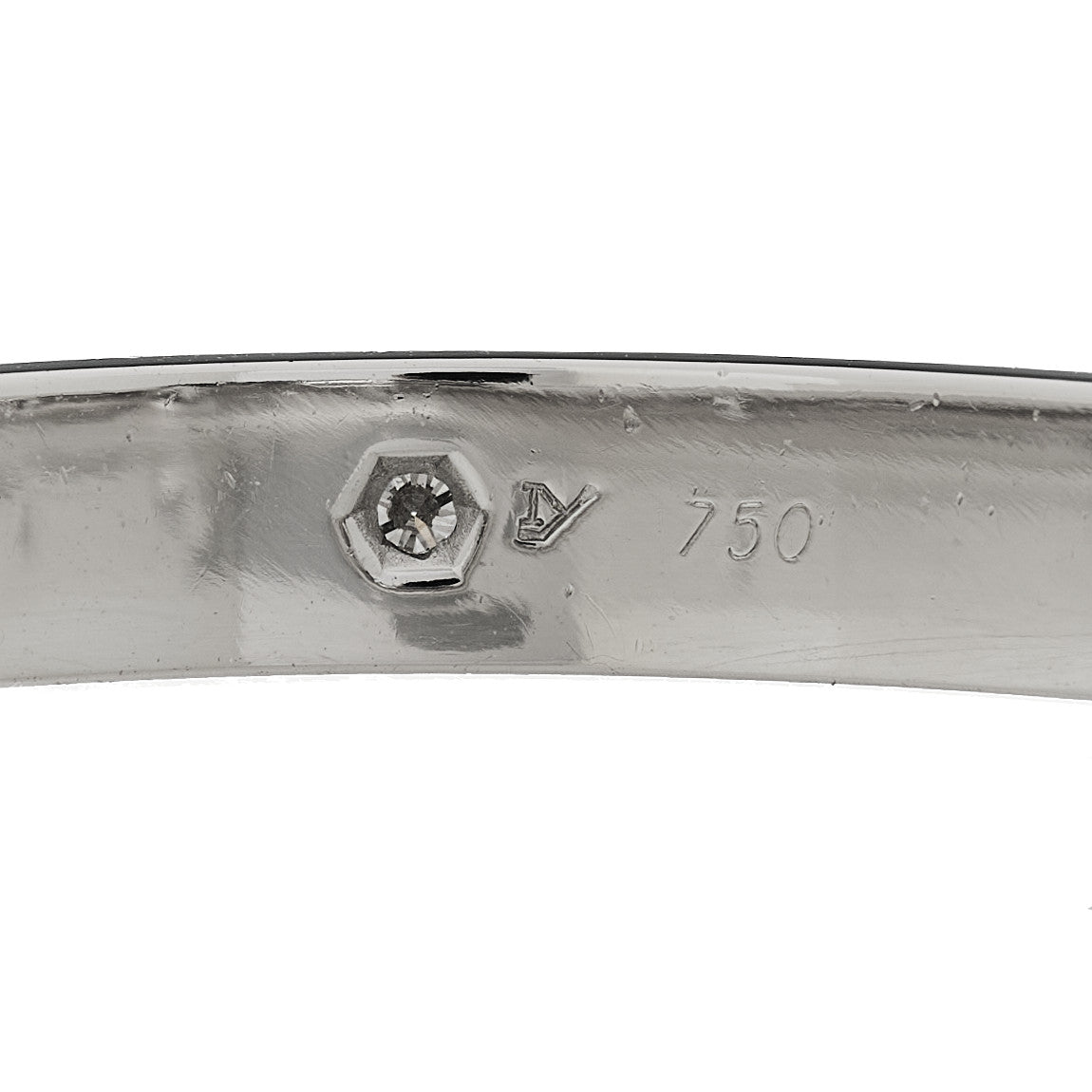 Cartier 18K White Gold 6 Diamond LOVE Bracelet 16 1856207