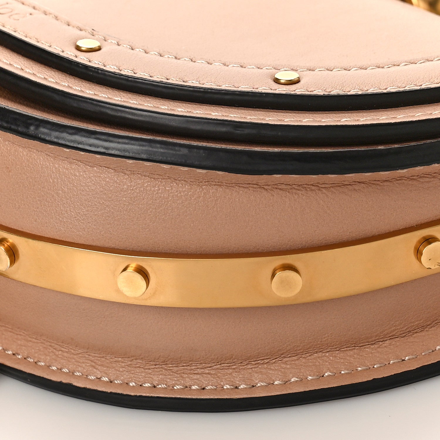 Chloe Calfskin Small Nile Bracelet Minaudiere Bag Biscotti Beige 8 of 8