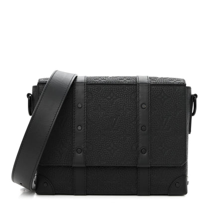 Louis Vuitton Taurillon Monogram Trunk Messenger Black 1 of 10