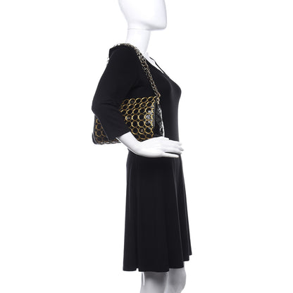 Chanel Patent Embroidered Clutch With Chain Black Gold 3 of 9
