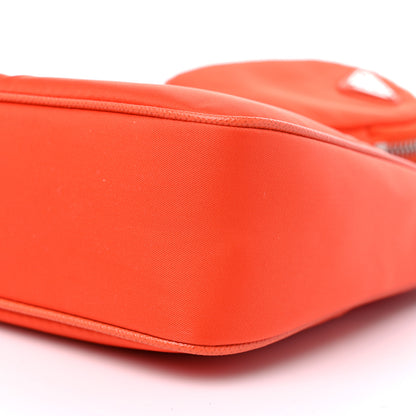 Prada Re-Nylon Saffiano Re-Edition 2005 Shoulder Bag Arancio 8 of 8