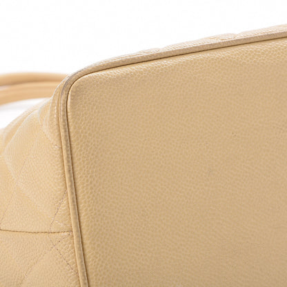 Chanel Caviar Quilted Medallion Tote Beige 12 of 15