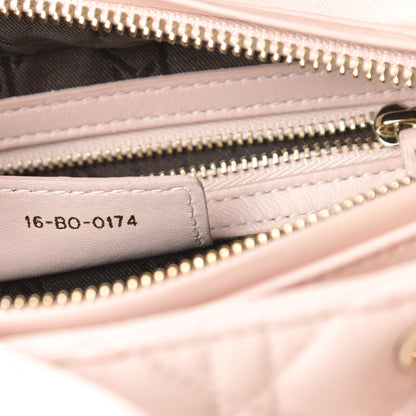 Christian Dior Lambskin Cannage Medium Lady Dior Light Pink 7 of 14