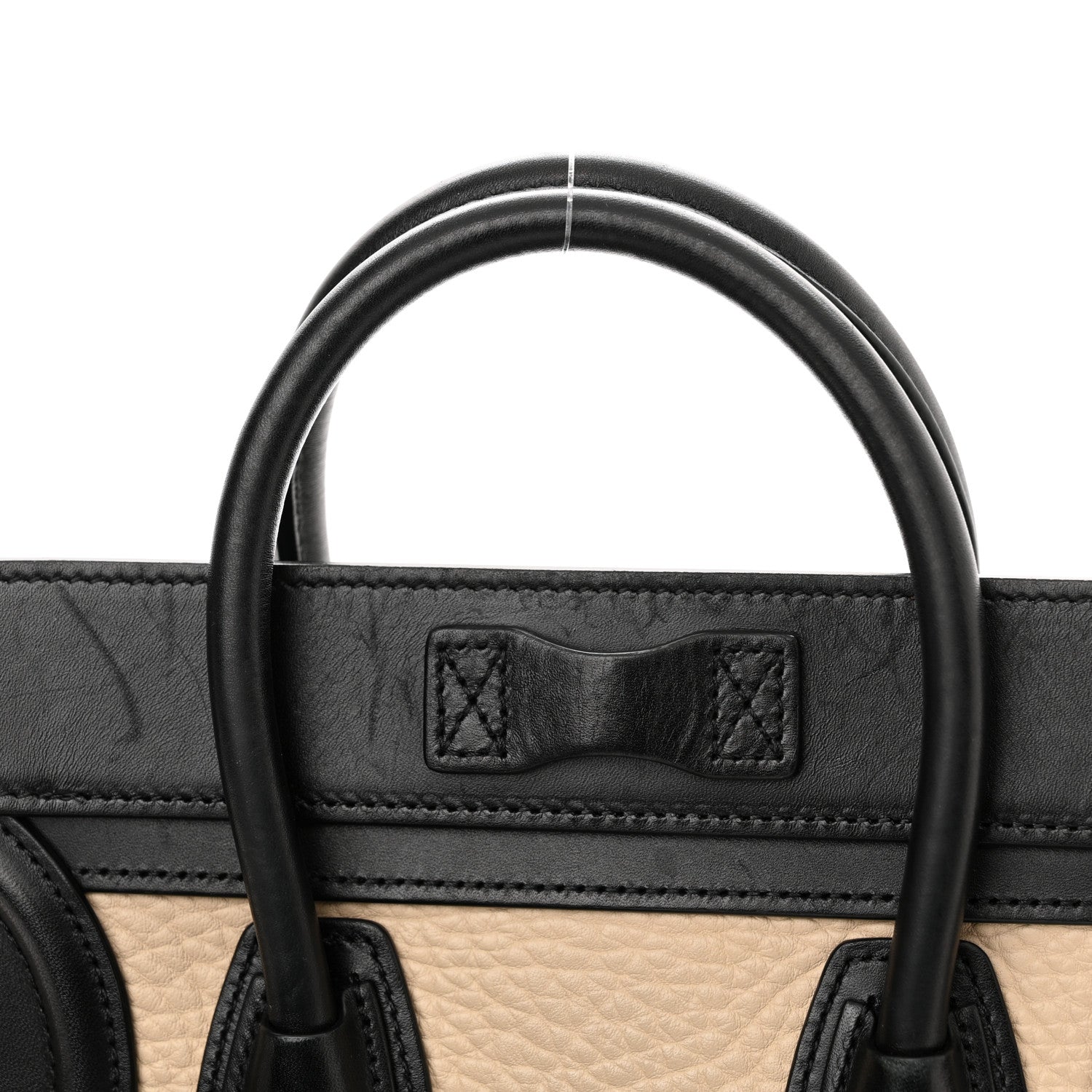 Celine Drummed Calfskin Nano Tri-Color Luggage Antarctic 13 of 15