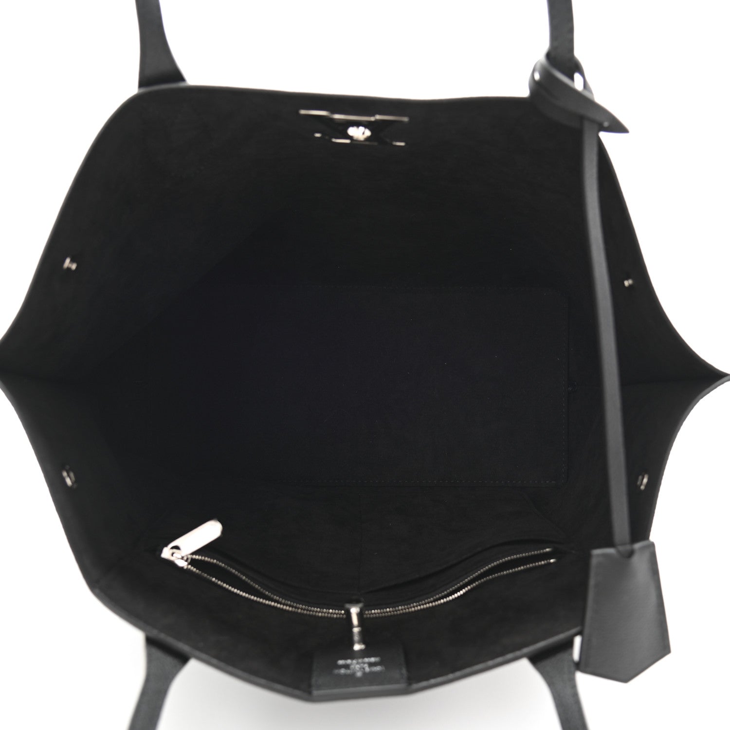 Louis Vuitton Calfskin Lockme Go Tote Black 5 of 9