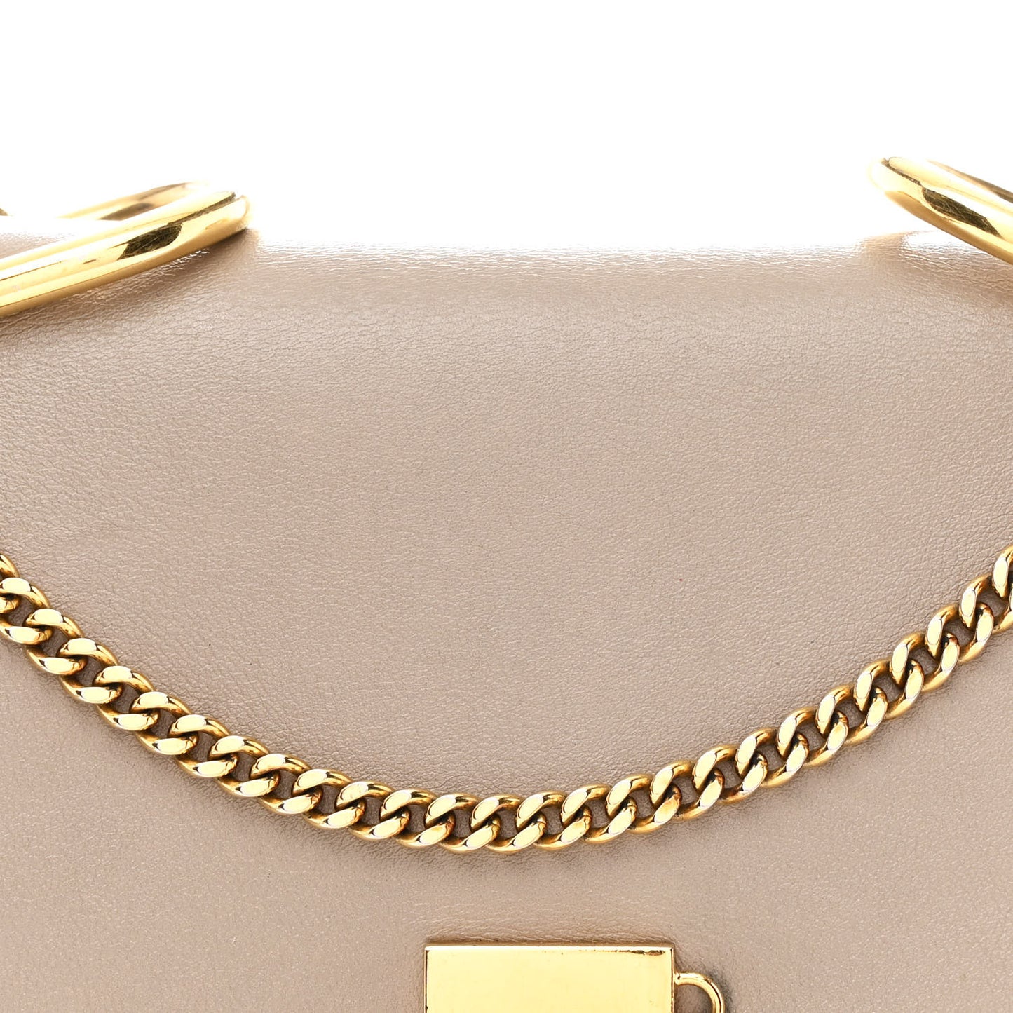 Suede Smooth Calfskin Drew Shoulder Bag Motty Grey