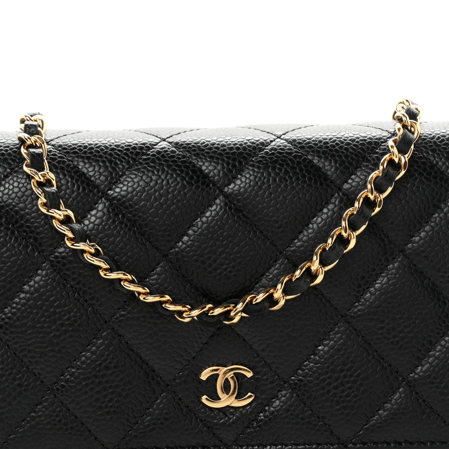 Chanel Caviar Quilted Wallet on Chain WOC Black 8 of 10