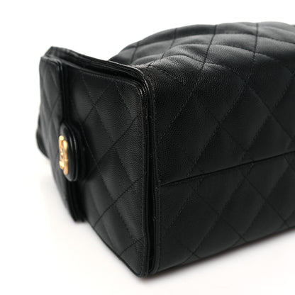 Chanel Caviar Quilted Small Chanel 25 Handbag Black 9 of 11