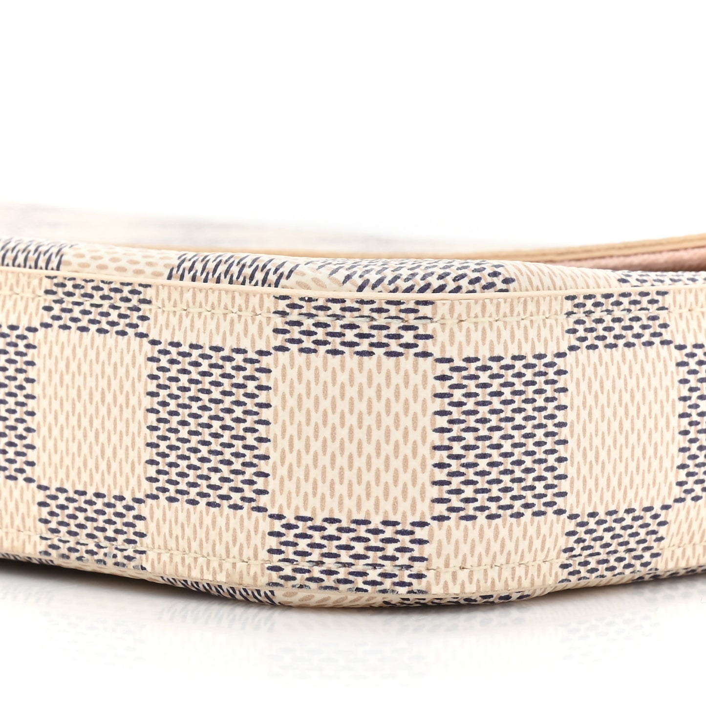 Damier Azur Pochette Felicie Chain Wallet Rose Ballerine