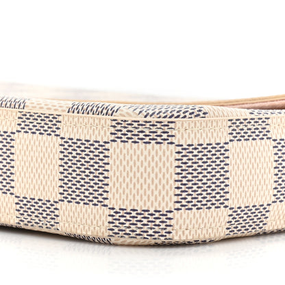 Louis Vuitton Damier Azur Pochette Felicie Chain Wallet Rose Ballerine 10 of 14