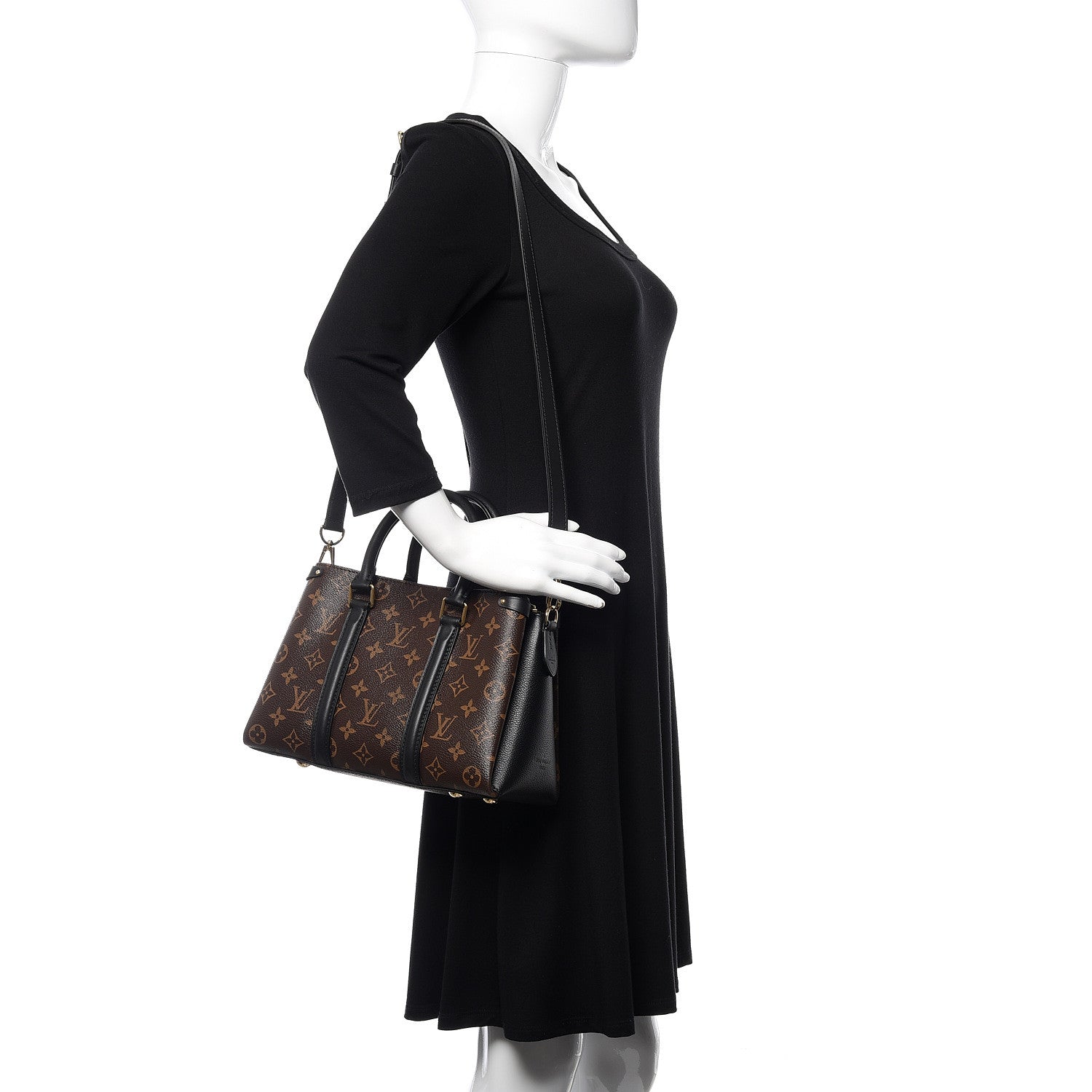 Louis Vuitton Monogram Soufflot BB Black 2 of 9