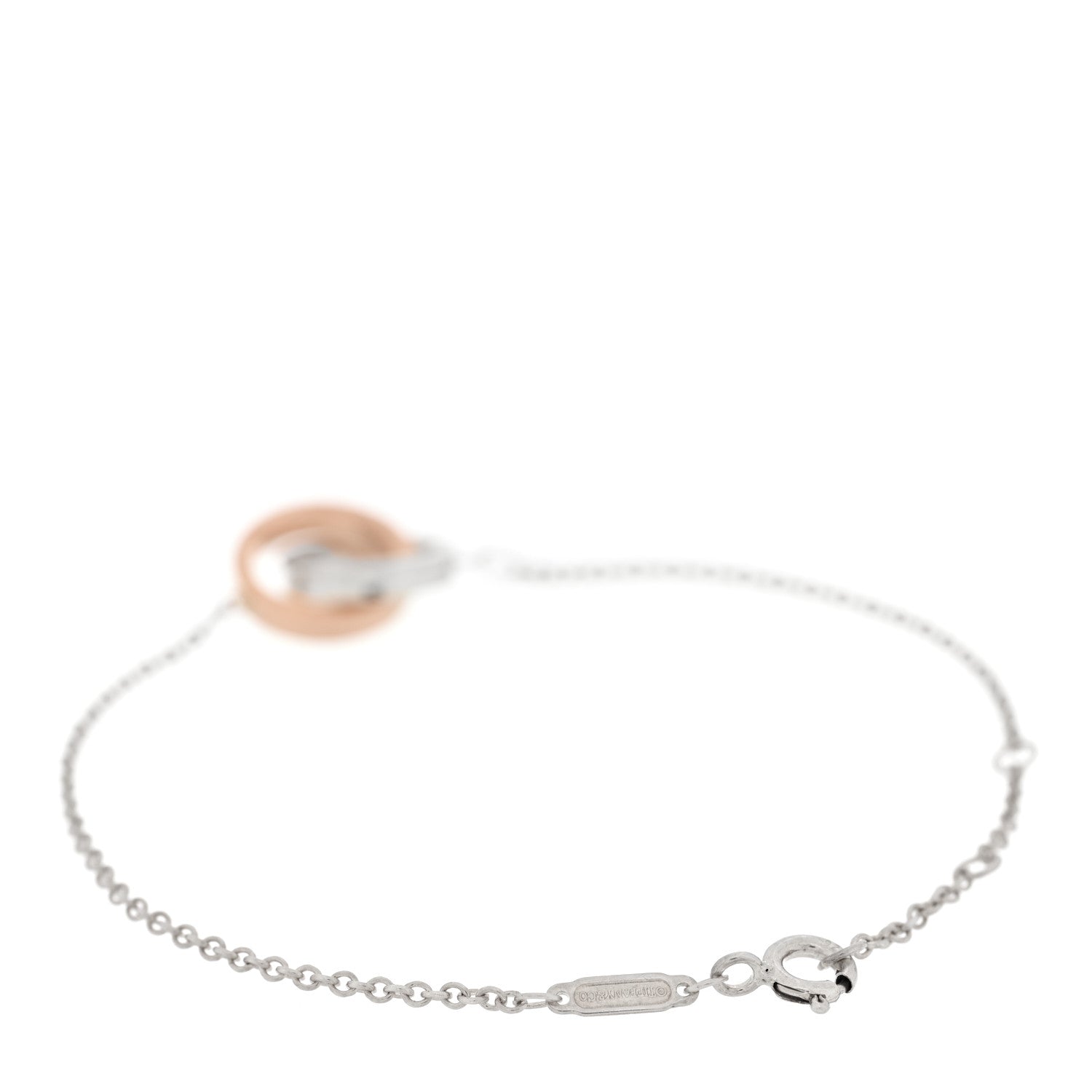 Tiffany Sterling Silver Rubedo 1837 Interlocking Bracelet 2 of 3