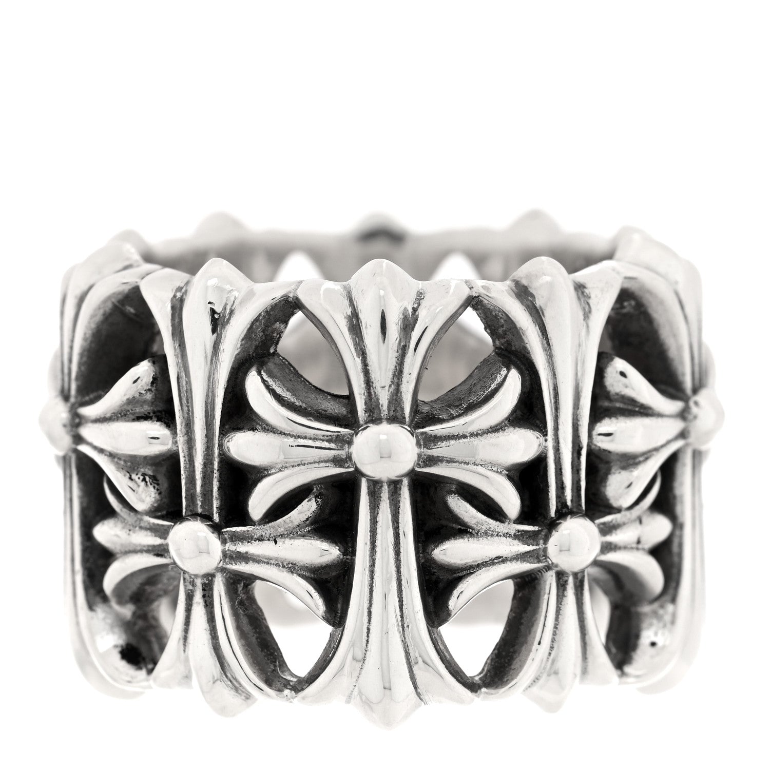 Chrome Hearts Sterling Silver Cemetery Cross Ring 67 12 1 of 5