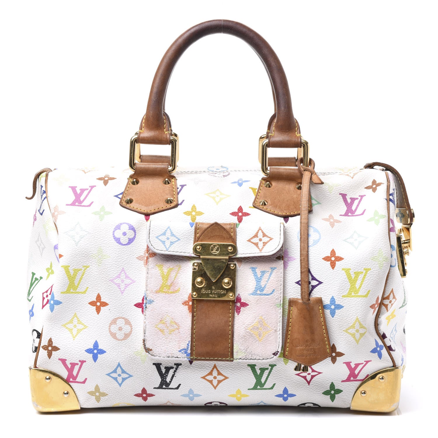 Louis Vuitton Monogram Multicolor Speedy 30 White 1 of 12