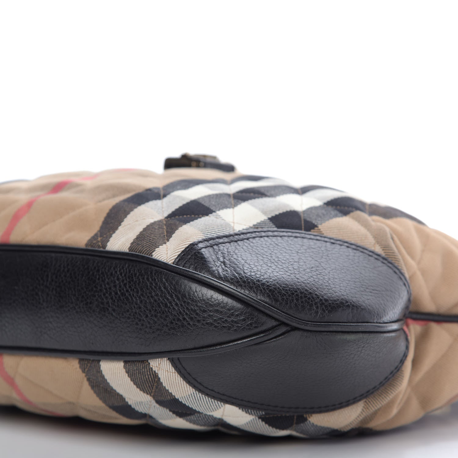Burberry House Check Quilted Brook Hobo Black 7 of 10