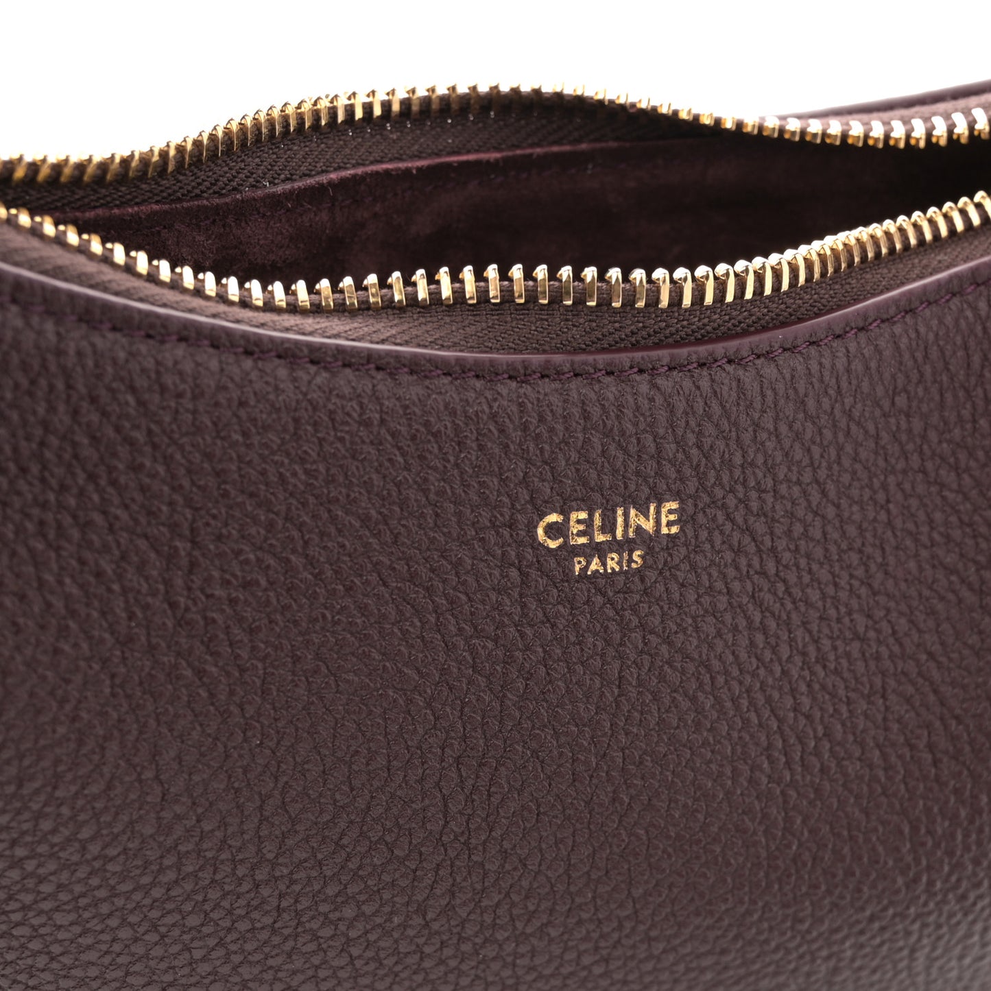 Supple Grained Calfskin Teen Lulu Shoulder Bag Deep Burgundy