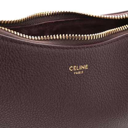 Celine Supple Grained Calfskin Teen Lulu Shoulder Bag Deep Burgundy 6 of 11