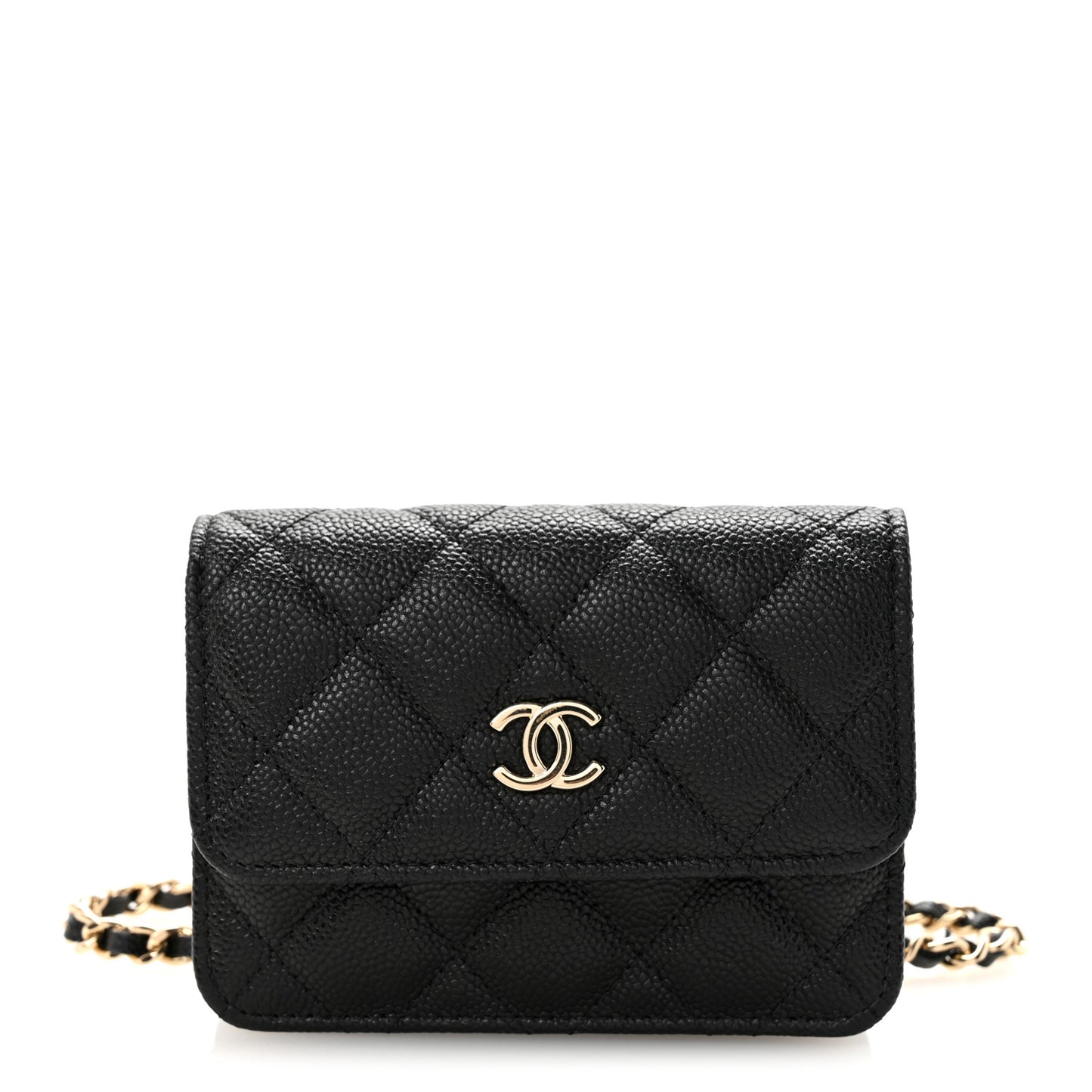 Caviar Quilted Belt Bag Black