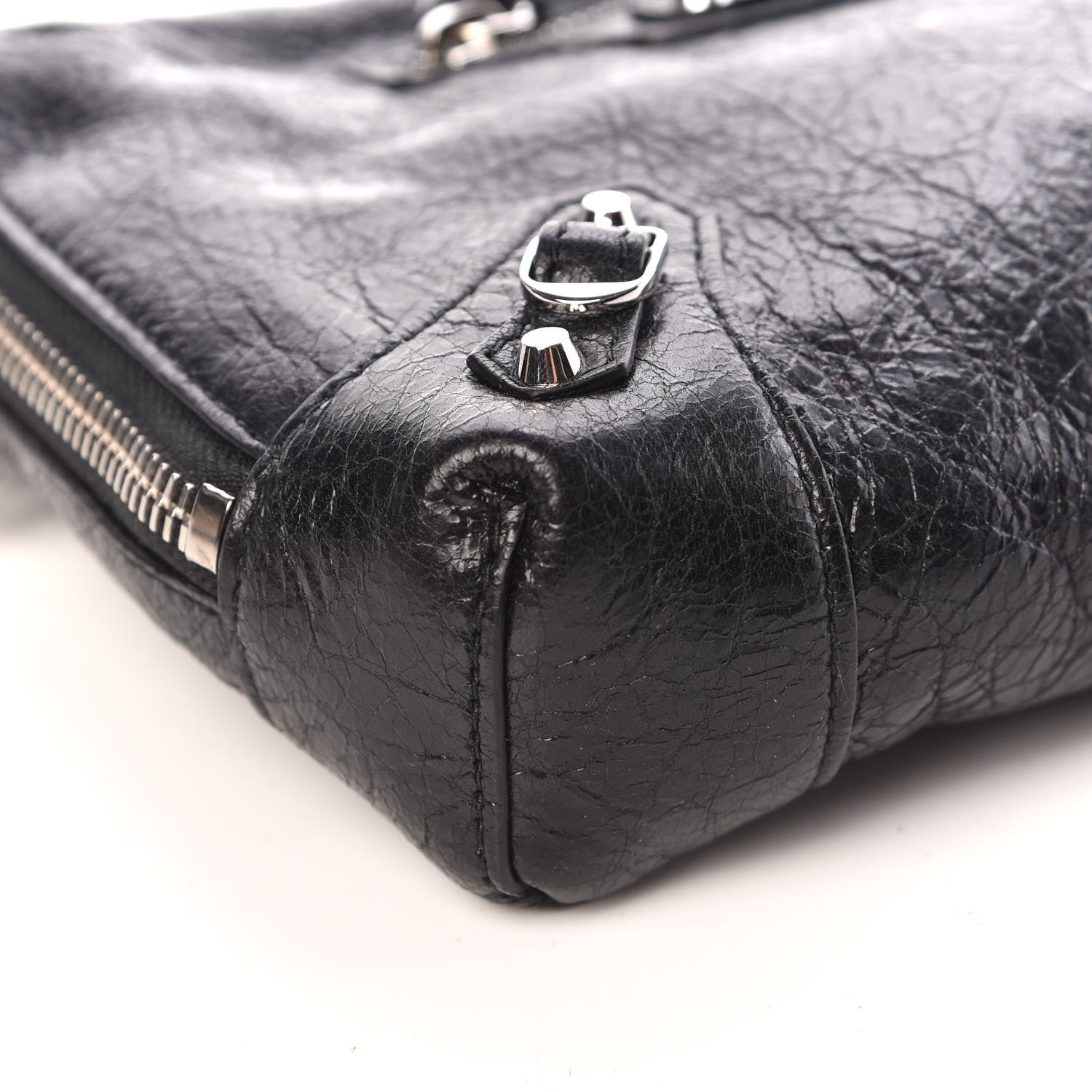 Balenciaga Agneau Classic Hardware XS Reporter Crossbody Black 7 of 8