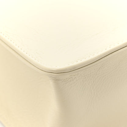 Chanel Shiny Aged Calfskin North South Shopping Bag White 11 of 12