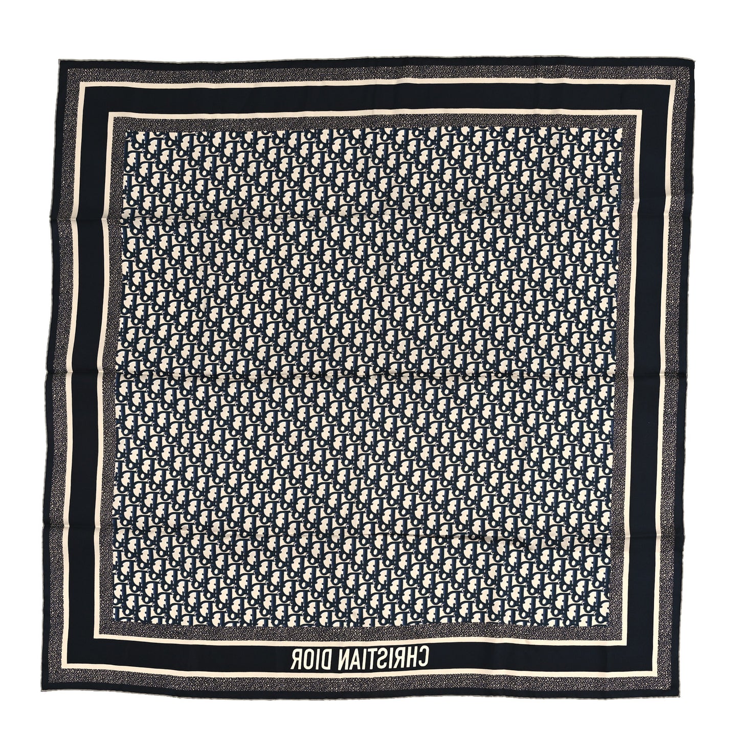 Silk Oblique Reversible Scarf 90 Blue Burgundy